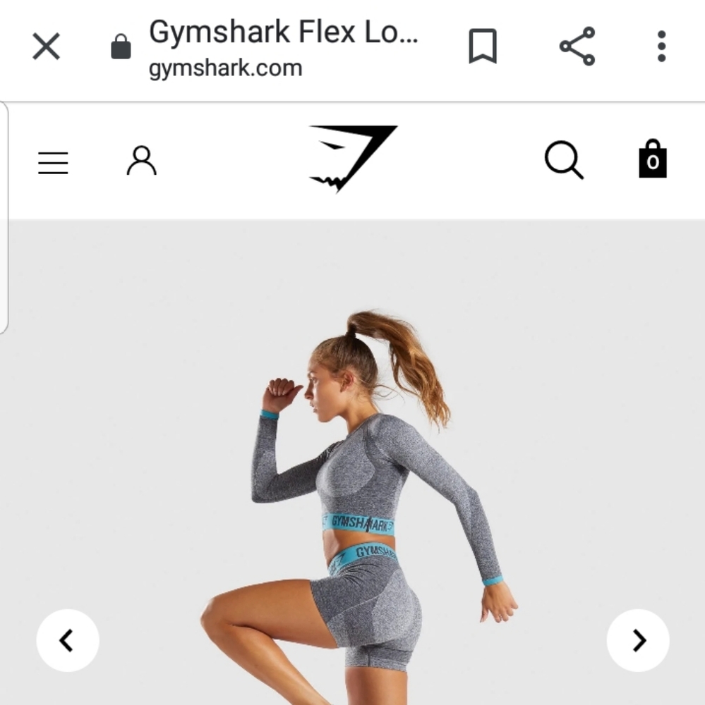 DISCONTINUED Gymshark Flex Long Sleeve Crop Top